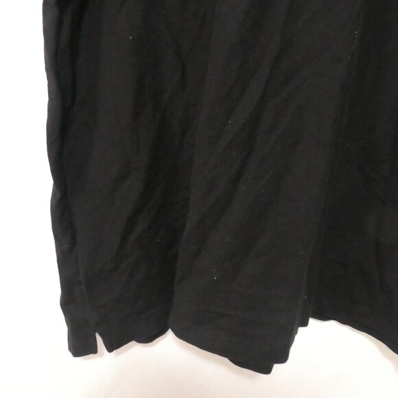 CALVIN KLEIN | medium | Black Short Sleeve Polo Shirt With Grey Collar and Cuffs - Picture 12 of 13